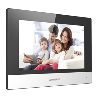 Monitor videointerfon Touch Screen TFT LCD 7 inch, conectare 2 fire, Wifi - HIKVISION
