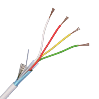 Cablu de alarma 4 fire ecranate, cupru integral, 100m