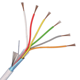 Cablu de alarma 6 fire ecranate, cupru integral, 100m