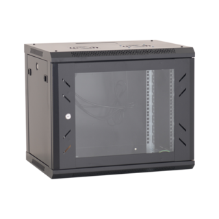 Rack perete 9U 19" 600x600, negru - ASYTECH Networking