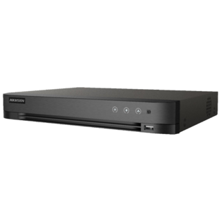 DVR AcuSense 4 ch. video 5MP, Analiza video, AUDIO "over coaxial" - HIKVISION